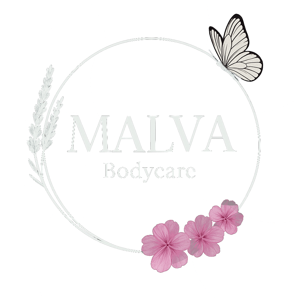 Logo Malva Body Care blanco